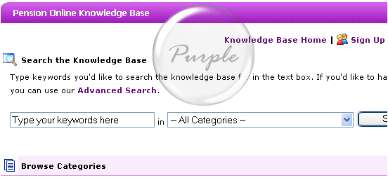 Purple Color Scheme for PHPKB
