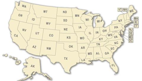 USA Map of States